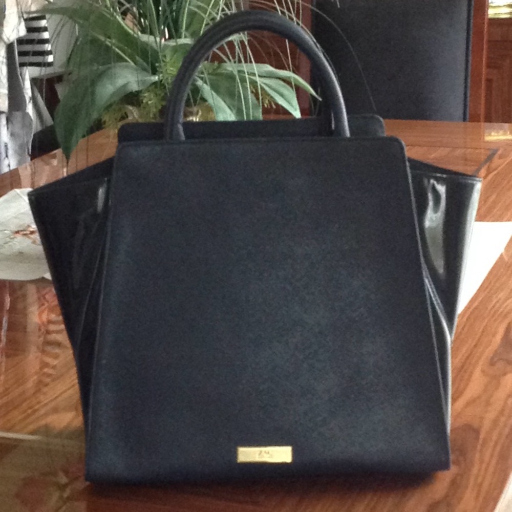 🔴 ZAC - Zac Posen - Coated Canvas Top Handle Bag